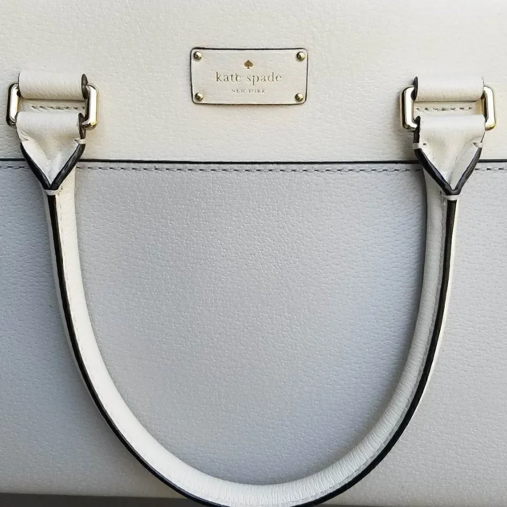 Iconic Kate Spade Gray Cameron Street Candace Leather Satchel - Picture 6 of 13